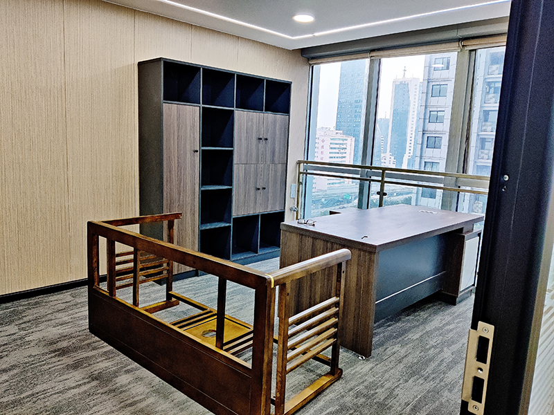 深圳世宏大廈156㎡商業(yè)裝修 混搭風(fēng)中小型企業(yè)辦公室設(shè)計(jì)方案