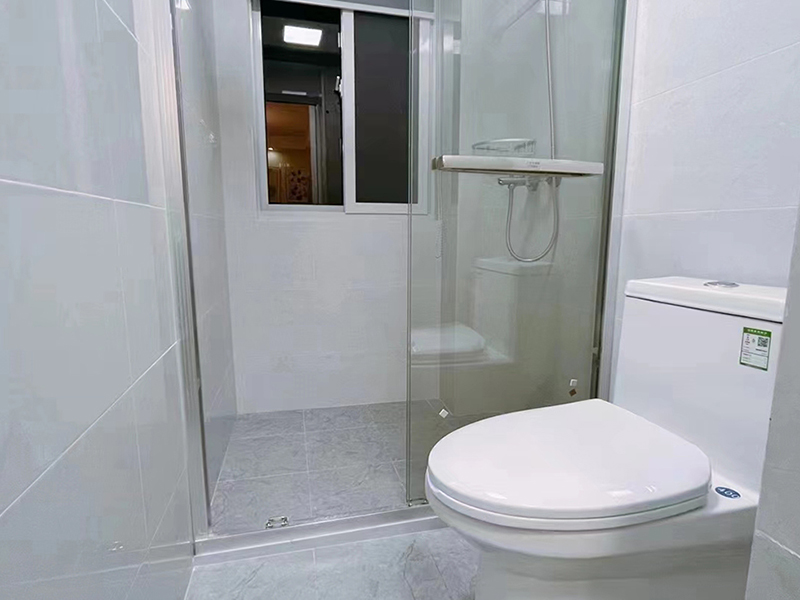 淋浴隔斷玻璃用磨砂好還是透明好？衛(wèi)生間局部裝修小技巧(圖1)