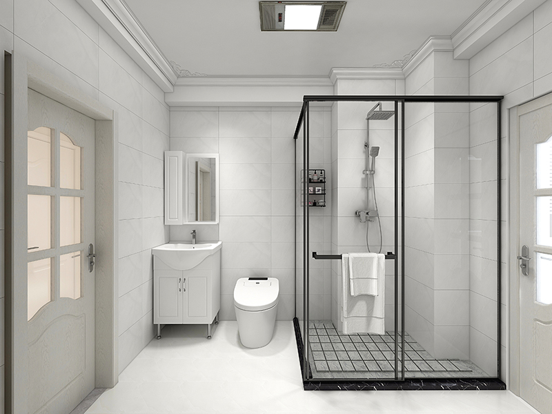 淋浴隔斷玻璃用磨砂好還是透明好？衛(wèi)生間局部裝修小技巧(圖2)