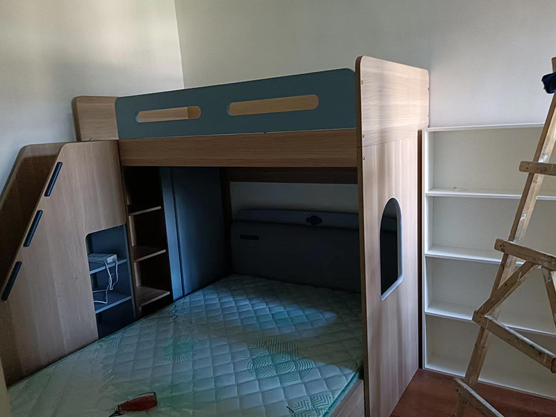 116平老房子改造翻新 北京復(fù)興路24號(hào)院兒童房裝修 餐廳簡