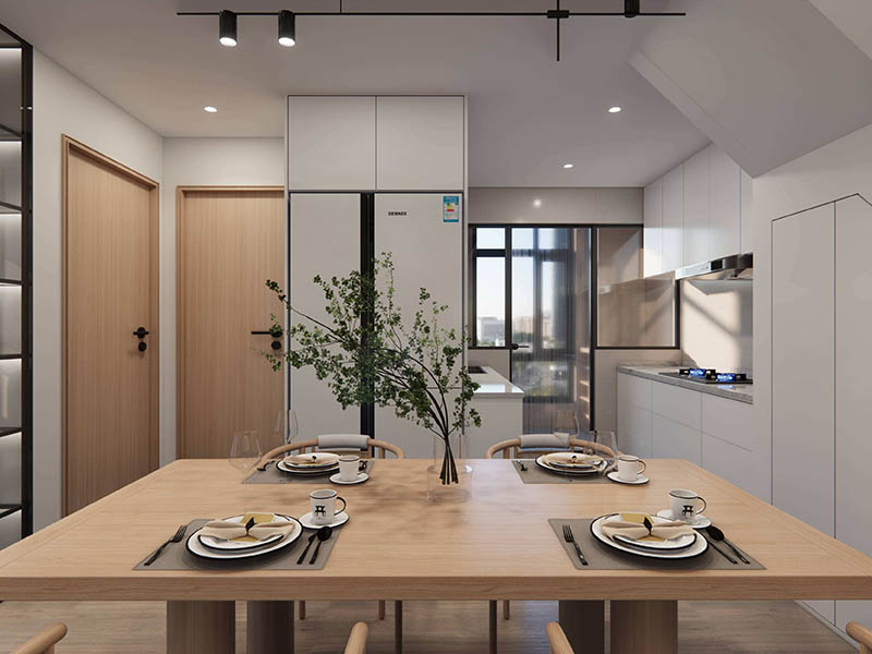 成都新中式出租房翻新案例_成都115平米房子裝修設(shè)計(jì)方案(圖4) 成都新中式出租房翻新案例_成都115平米房子裝修設(shè)計(jì)方案(圖4)