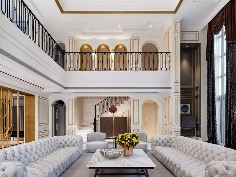 成都現(xiàn)代簡約二手房翻新案例_成都90平米房子裝修設(shè)計方案(圖3)